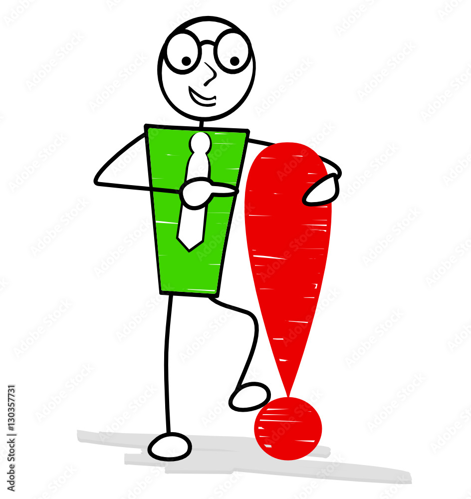 attention-bonhomme-allumette-vector-de-stock-adobe-stock