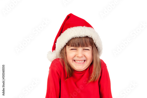 Happy child with Christmas hat