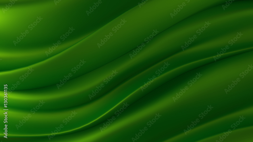 Beautiful background with drapery and folds of silk. 3D illustra Stock