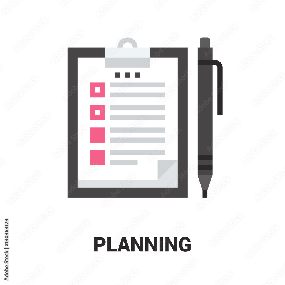 planning icon concept planning icon concept