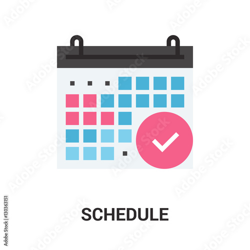 schedule icon concept