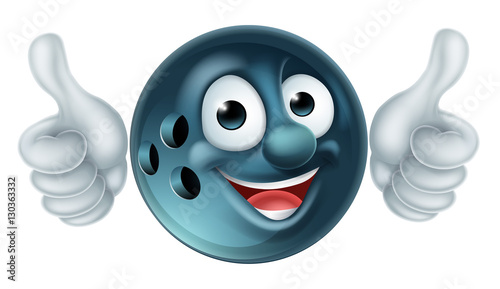 Bowling Ball Cartoon Character