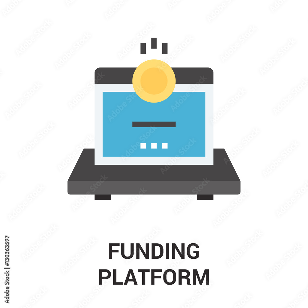 funding platform icon concept