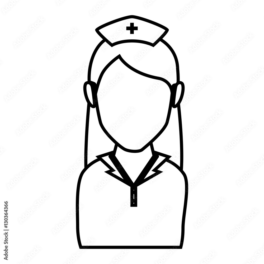 nurse character isolated icon vector illustration design nurse character isolated icon vector illustration design