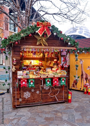 gift shop at Christmas