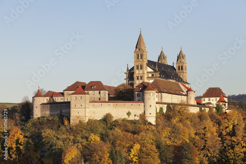 Benedictine Abbey of Kloster Grosscomburg (Comburg), Steinbach, Kochertal Valley, Schwabisch Hall District, Hohenlohe, Baden Wurttemberg, Germany photo