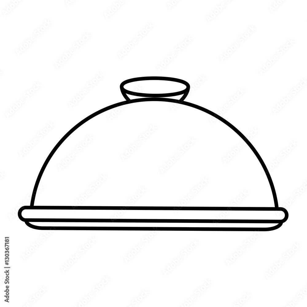 Obraz premium tray server isolated icon vector illustration design