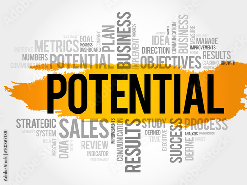Potential word cloud, business concept