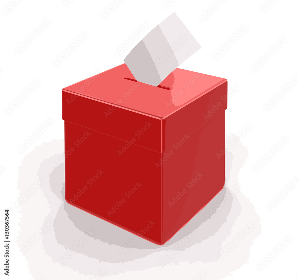Fototapeta premium Ballot Box. Image with clipping path