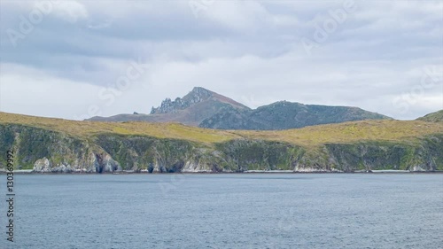 Sailing Around Cape Horn the Southernmost Tip of South America Close to the Chilean Shoreline photo