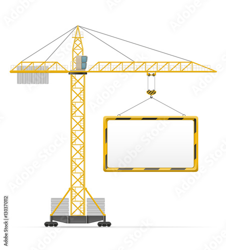 building crane vector illustration