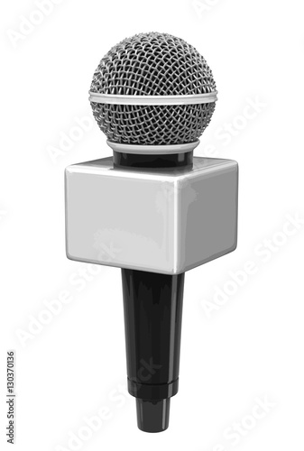 Microphone. Image with clipping path