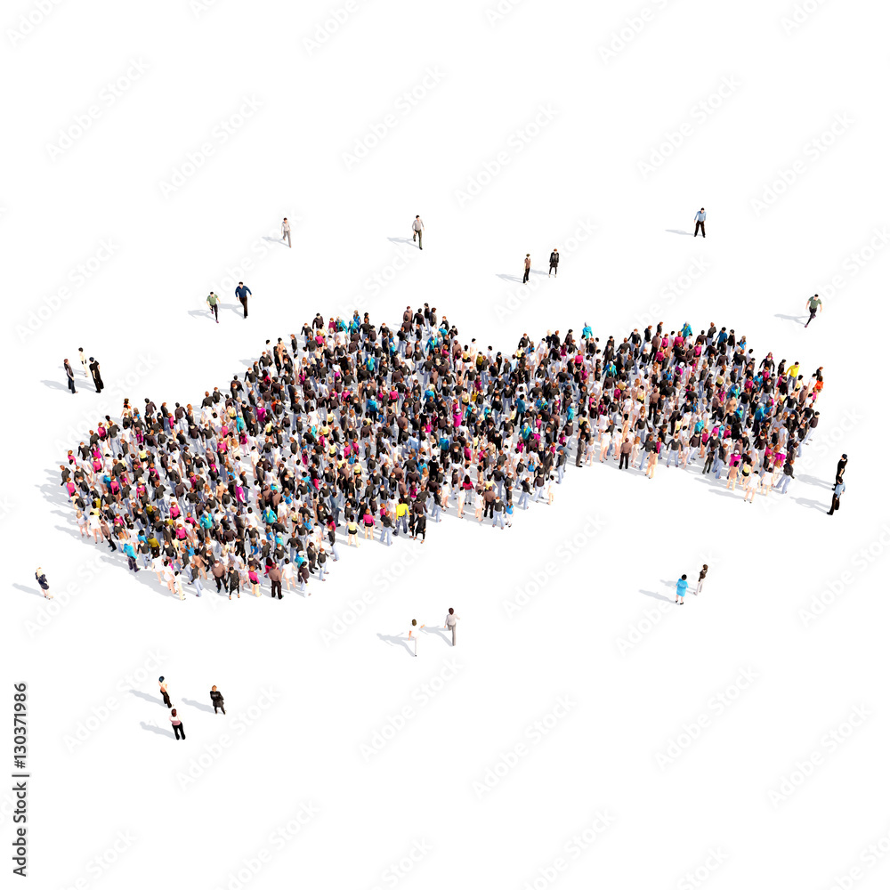 people group shape map Slovakia