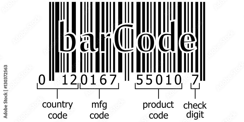 decoding numeric code barcode symbol decoding the numbers on the bar ...