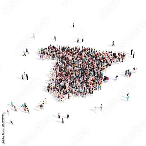 people group shape map Spain