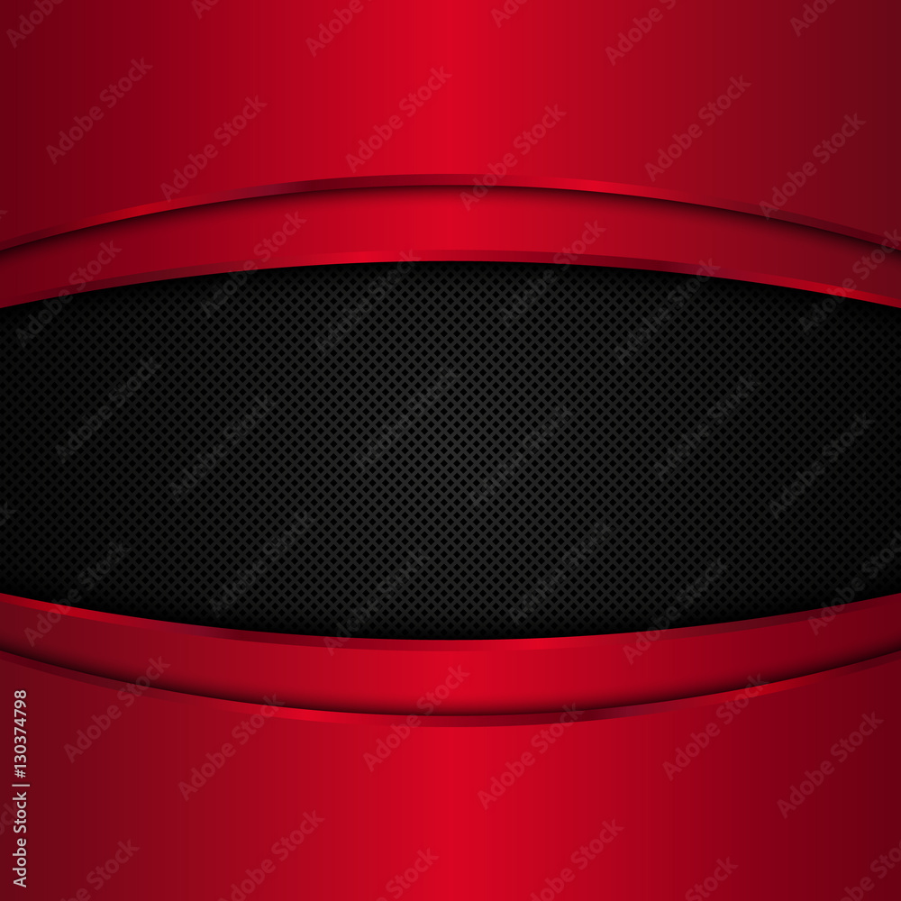 Red and black metal background. Abstract vector illustration Stock ...