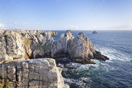 Pointe de Penhir and Tas de Pois, Peninsula of Crozon, Finistere, Brittany, France 