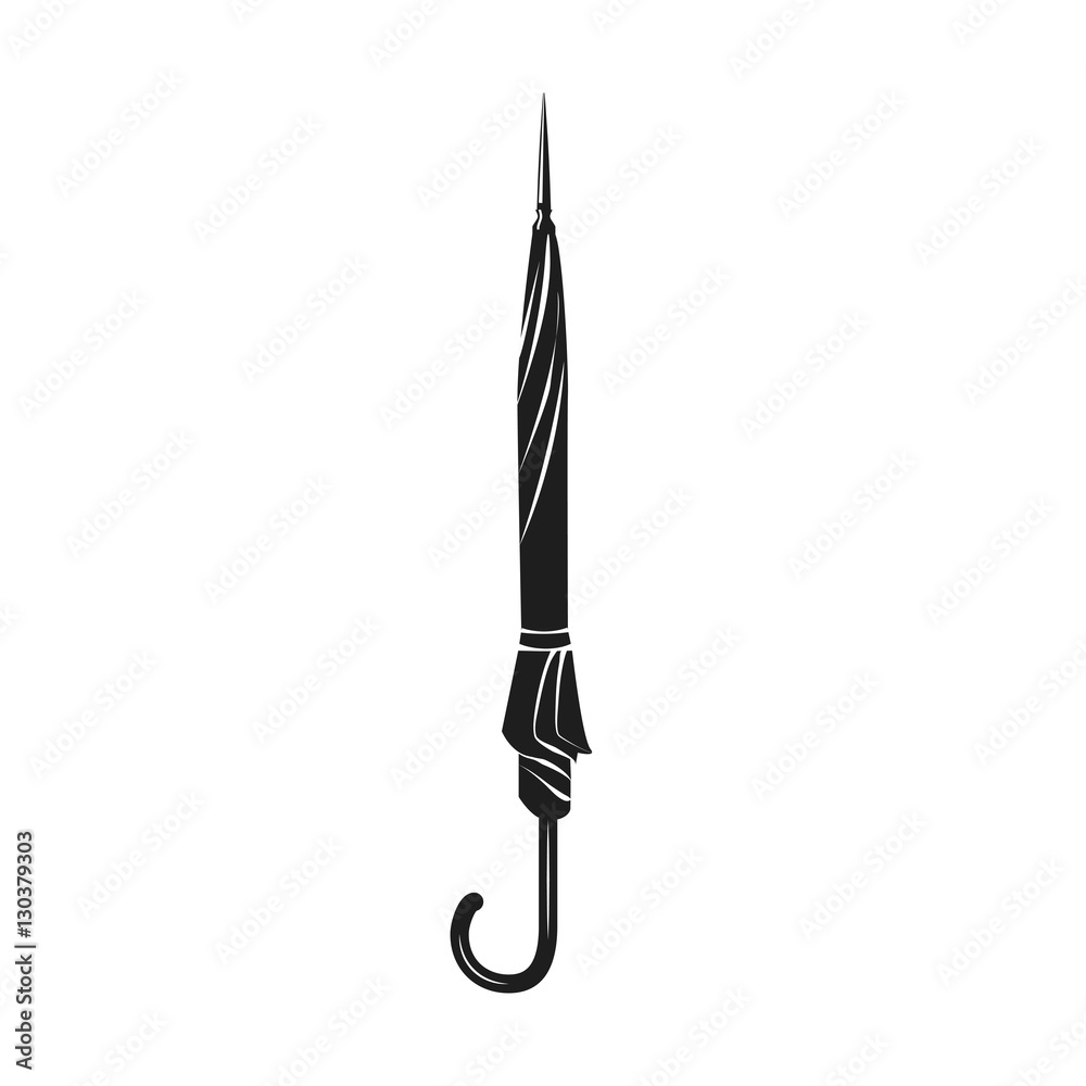 umbrella close parasol handle rain object accessory weather vector illustration umbrella close parasol handle rain object accessory weather vector illustration