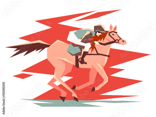 Equestrian horse racing