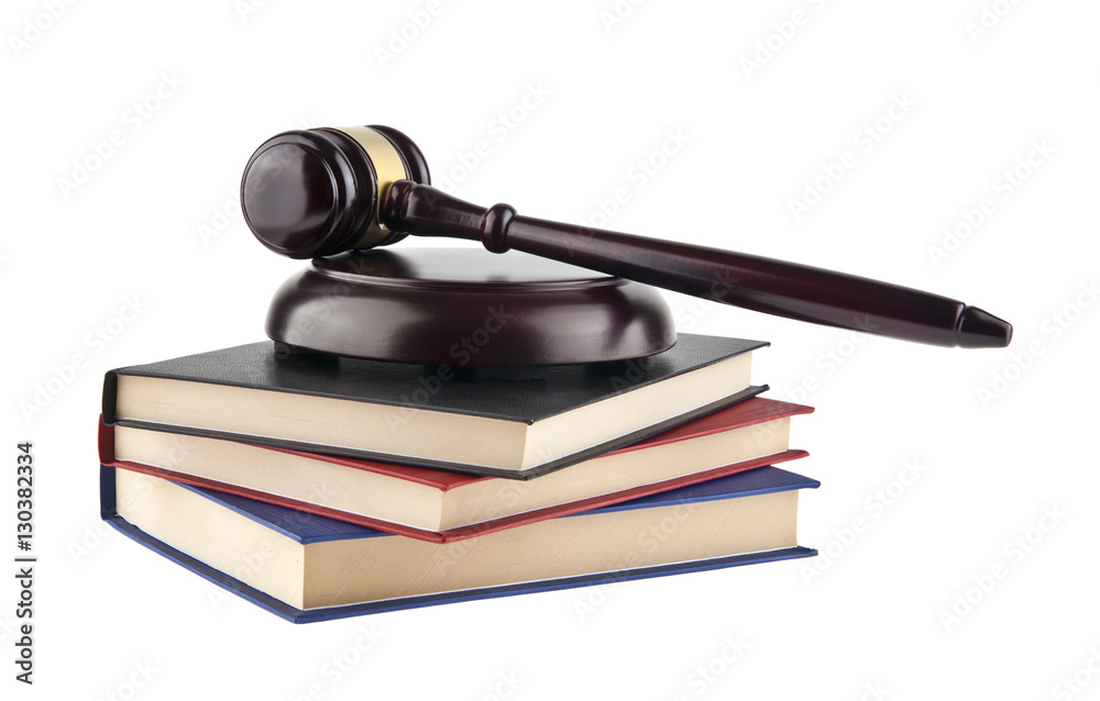 wooden gavel and books wooden gavel and books