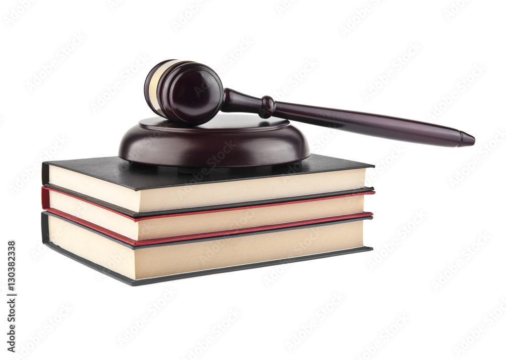 wooden gavel and books wooden gavel and books