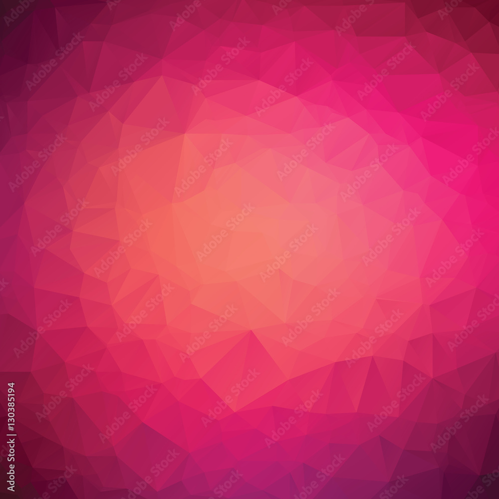 Obraz premium Pink and violet colored polygonal vector