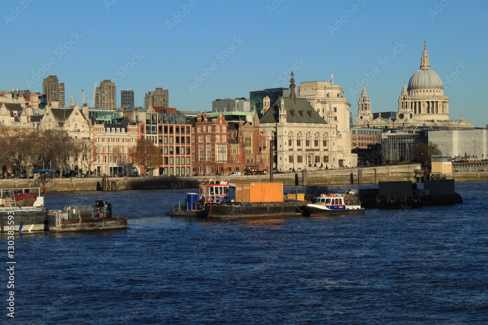 London; The City with St. Paul`s