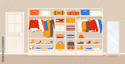 Wardrobe. Flat design