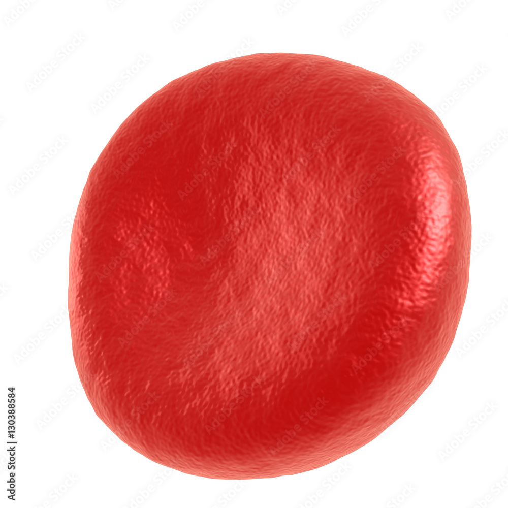 Red blood cell. 3d render isolated on white. Healthcare and medical zoom concept. Red blood cell. 3d render isolated on white. Healthcare and medical zoom concept.