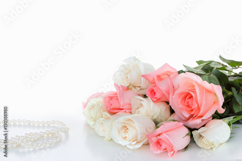 Delicate bouquet of roses