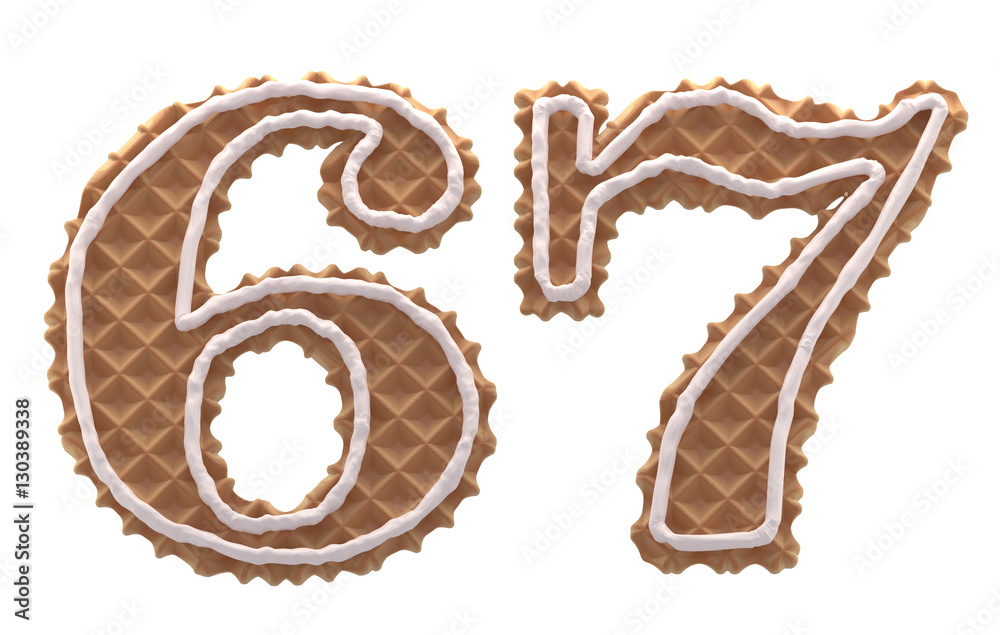 Font. Waffles with cream.
Font. Waffles with cream.