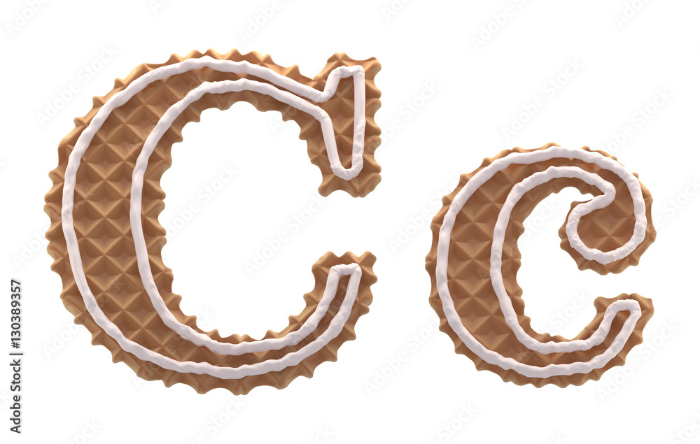 Font. Waffles with cream.
Font. Waffles with cream.