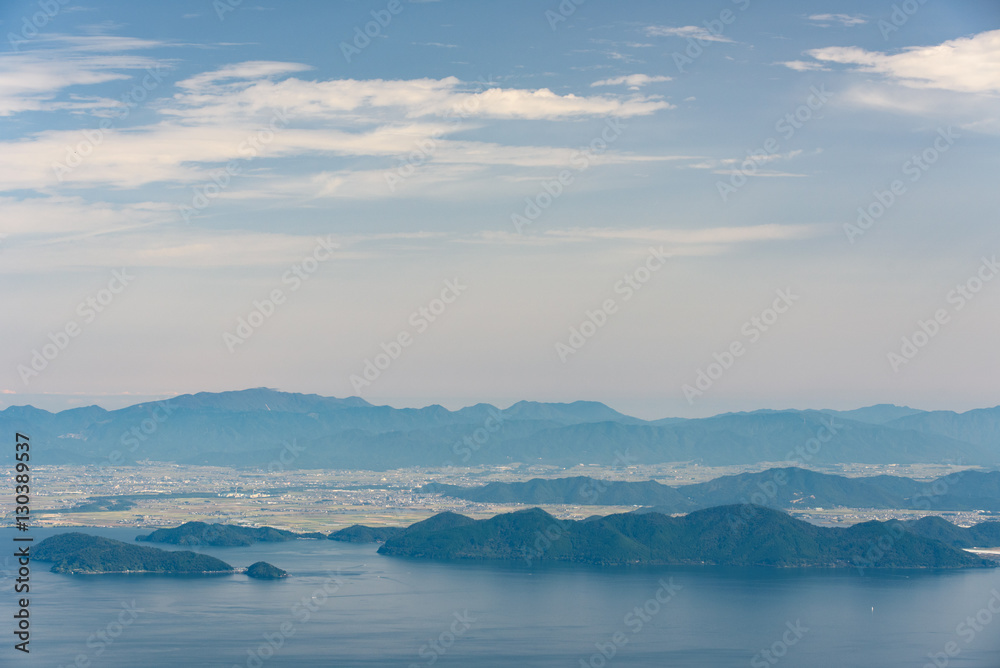 琵琶湖　沖島 
