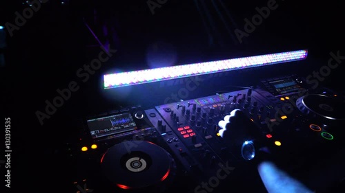 DJ Console at the night club