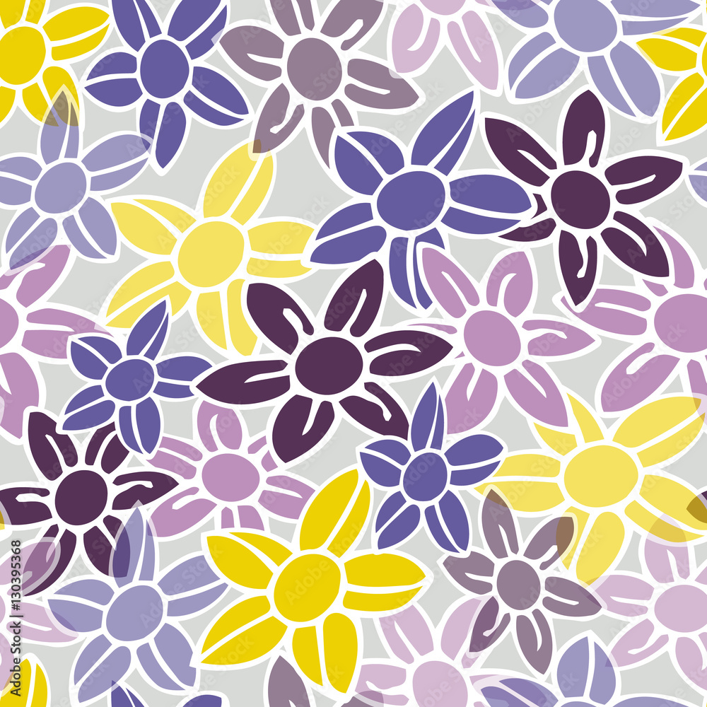 Trendy Seamless Floral Pattern in vector Trendy Seamless Floral Pattern in vector
