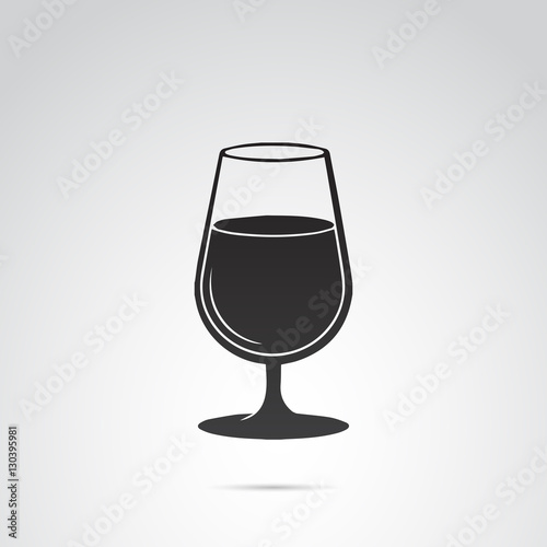 Glass vector icon.