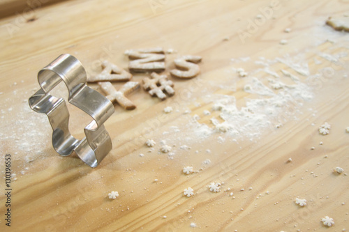 #Natale Biscotti su tavola di legno 7