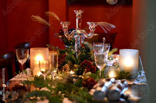 Christmas dining table