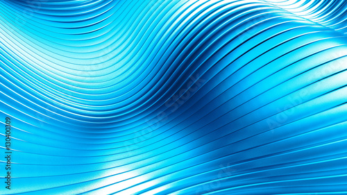 Sky-blue beautiful colorful 3d background with smooth lines and