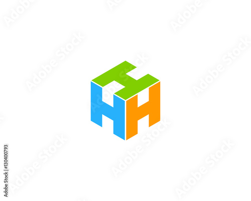Free Download Letter H 3D Cube Box Logo Design Element - GFXLoad