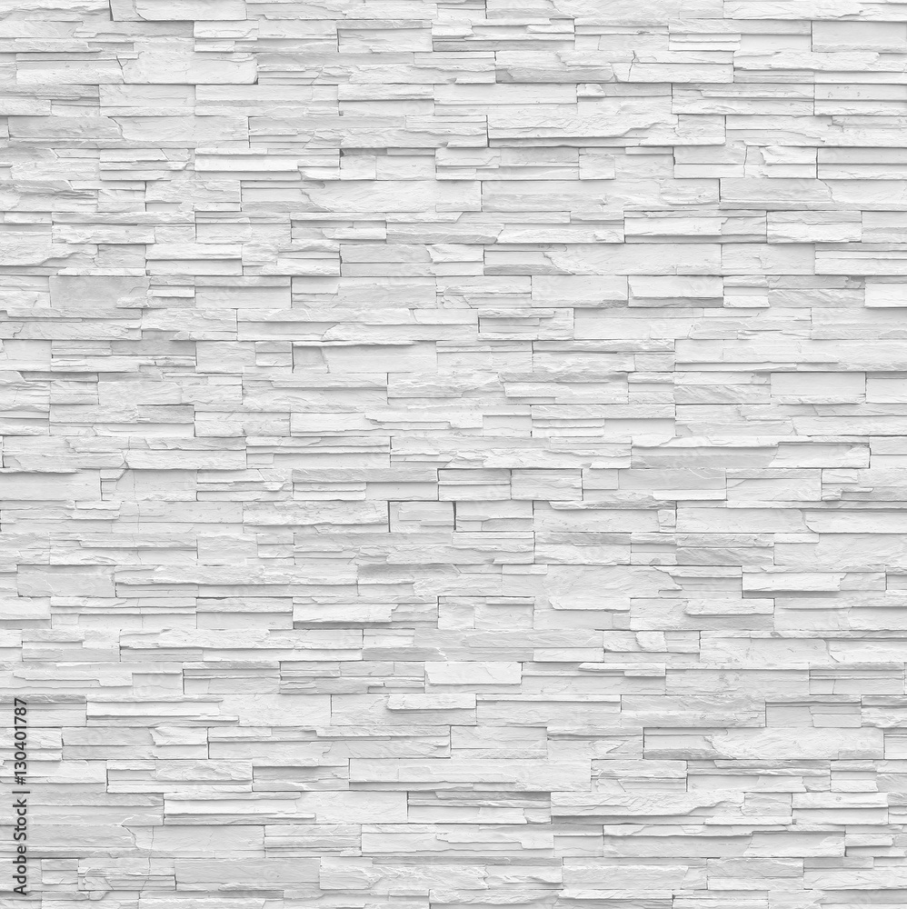 Fototapeta premium pattern of decorative slate stone white wall surface