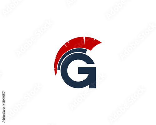 Letter G Gladiator Logo Design Template Element