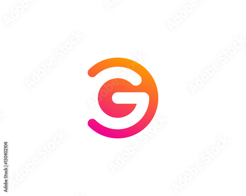 Letter G Modern Shape Logo Design Template Element photo