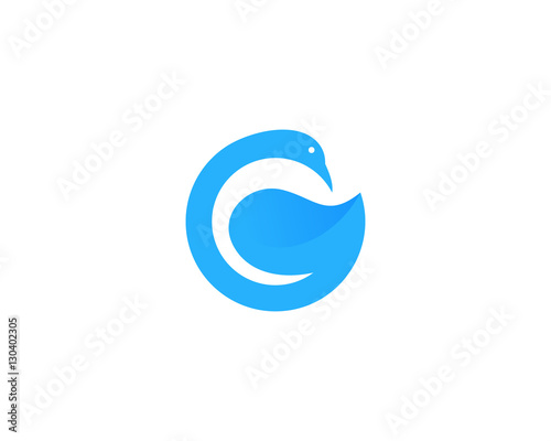 Letter G Goose Logo Design Template Element