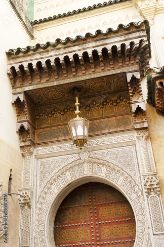 Architectural detail in Fes Old Medina, Morocco, Africa