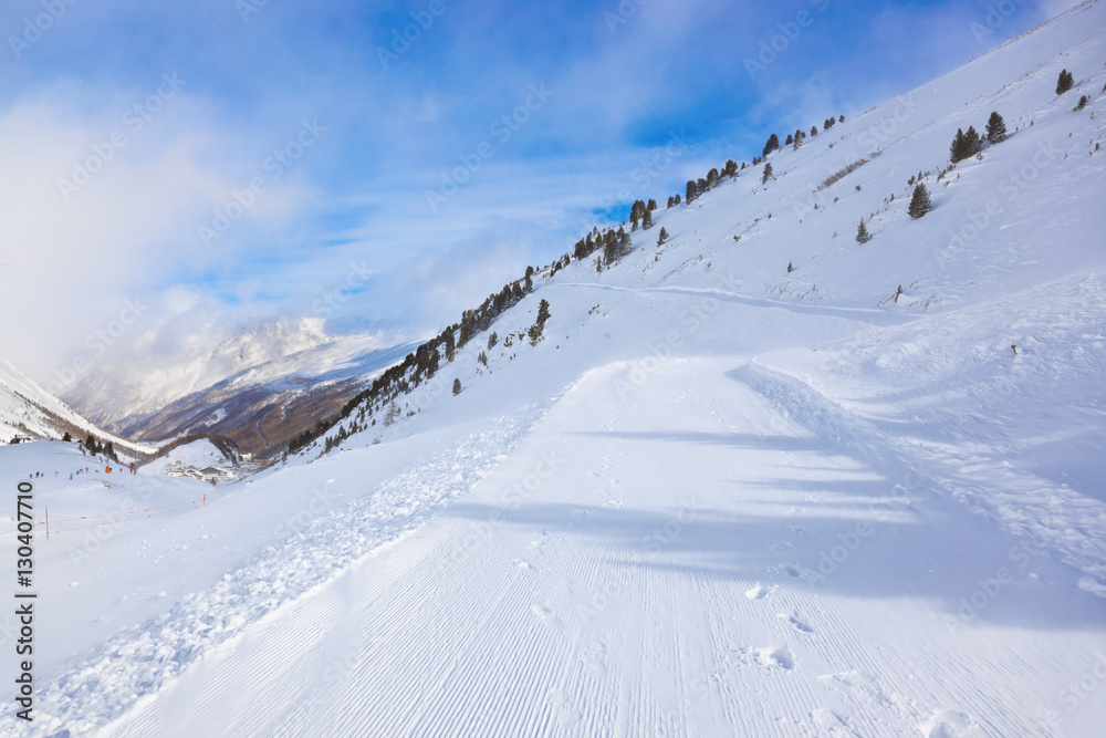 Mountain ski resort Obergurgl Austria