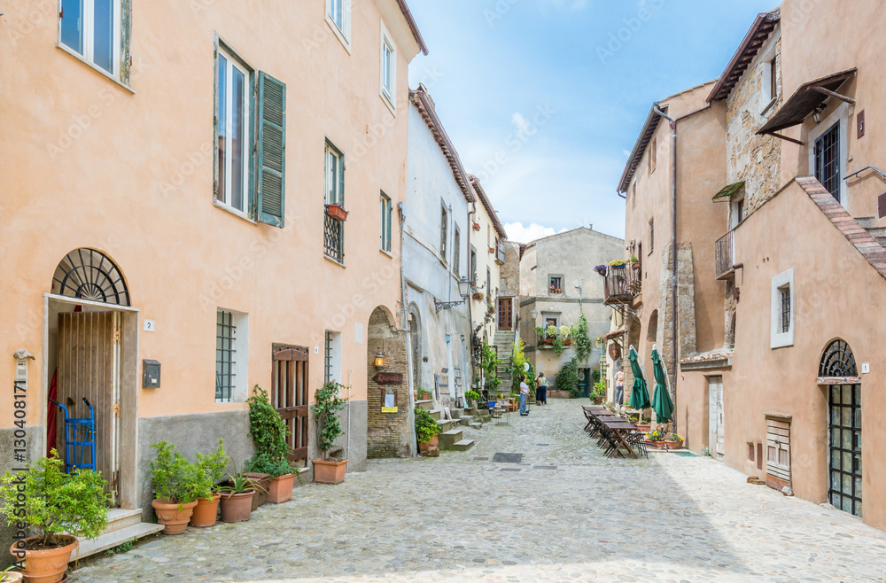 Calcata, medieval village in Viterbo Province, Lazio (Italy)
