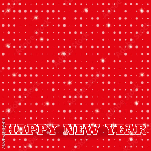 Happy New Year red background. Blank basis for your object. Vector