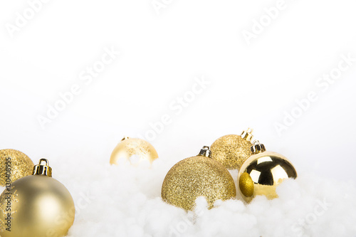 Gold Christmas decoration balls