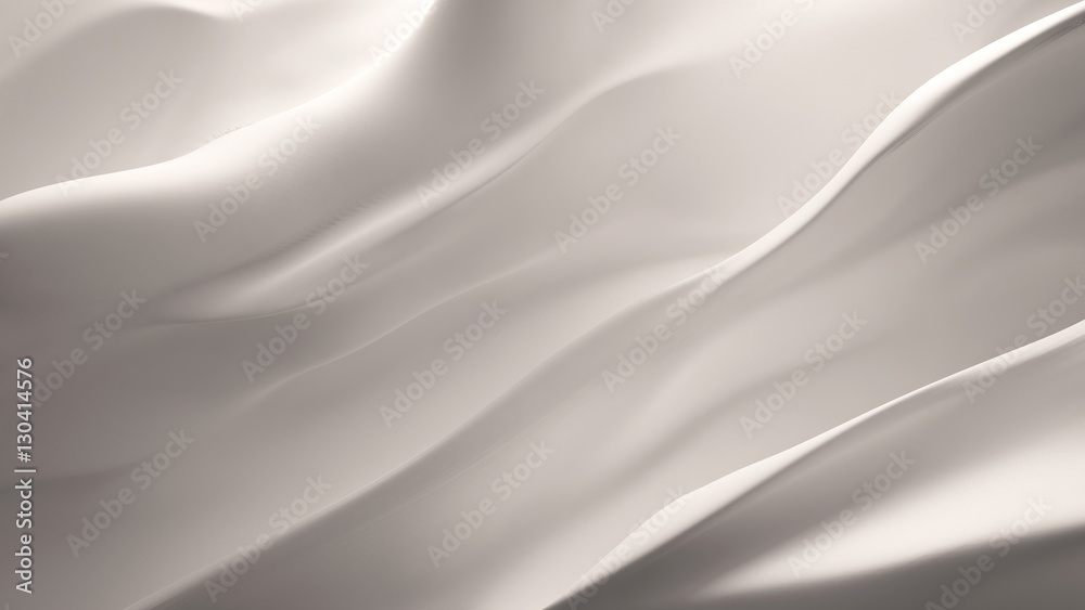 White background with soaring, flying, moving fabric - silk, sat White background with soaring, flying, moving fabric - silk, sat